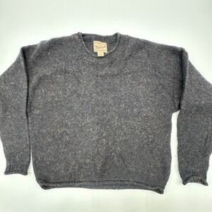 Vintage Woolrich wool sweater Women's size Large Dark Multicolor Confetti Look